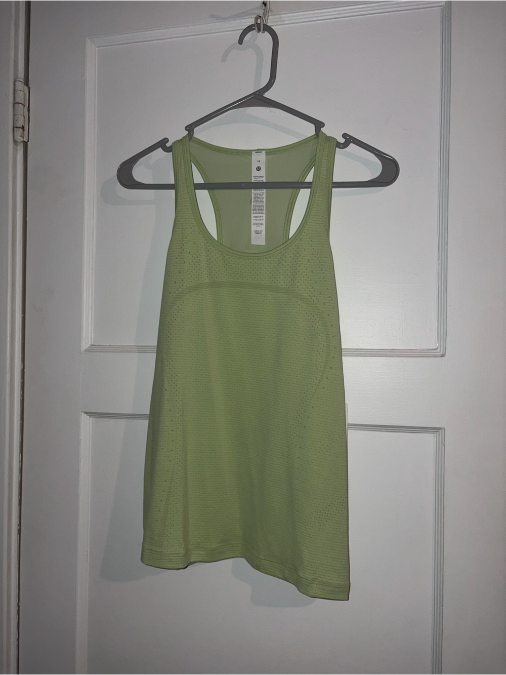 NWT Lululemon size 12 Light Green Racerback Active Tank Top
